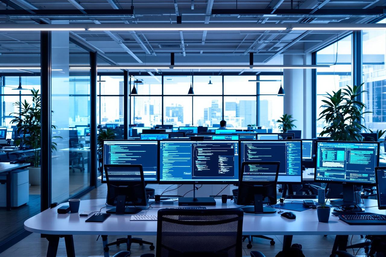 911爆料技术部工作场景